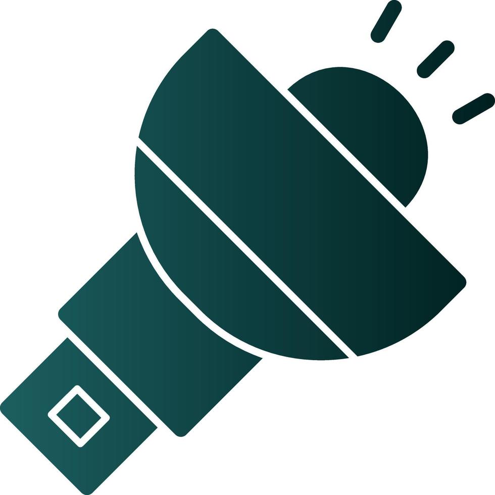 Flashlight Vector Icon Design