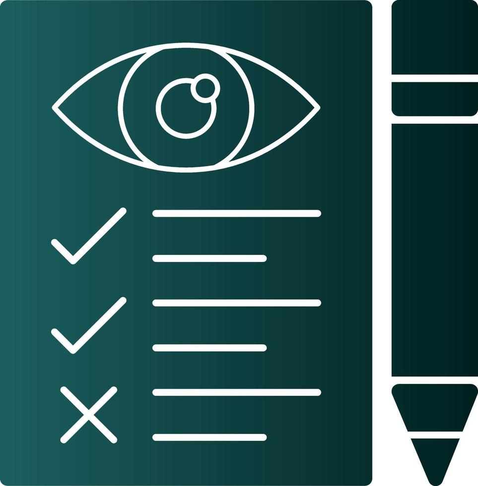 Eye Test Vector Icon Design