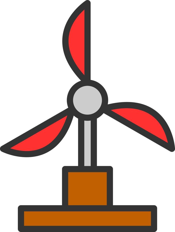 Windmill Vector Icon Design