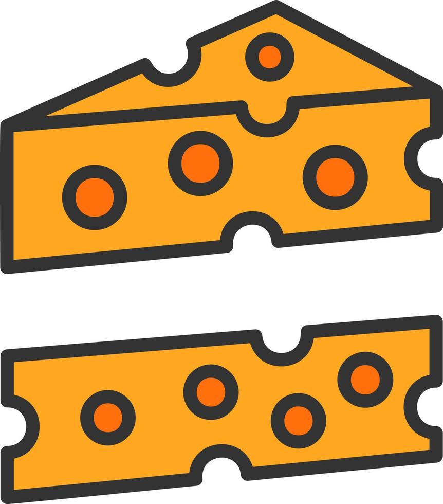 diseño de icono de vector de queso