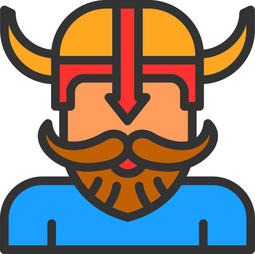 diseño de icono de vector vikingo