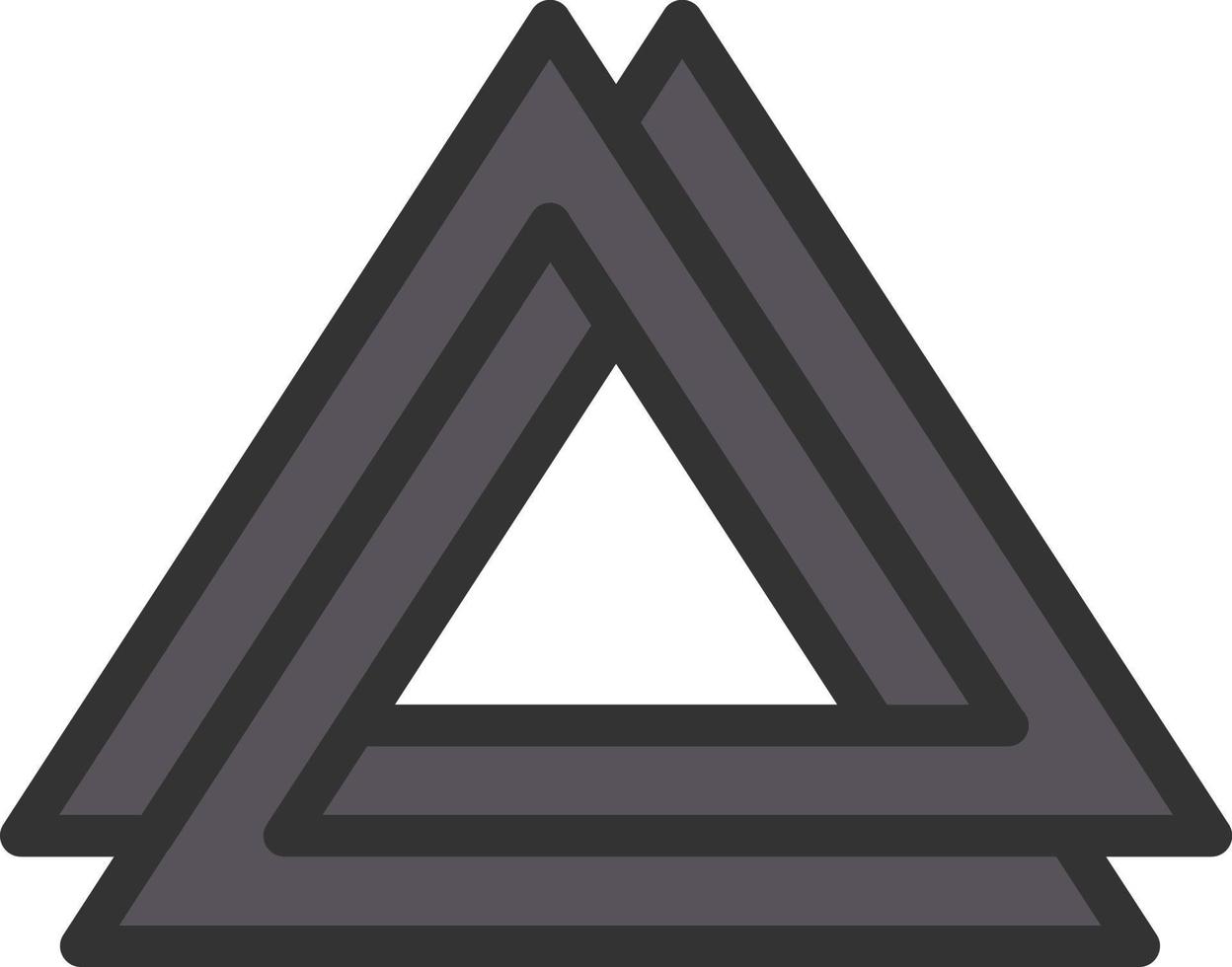 diseño de icono de vector de valknut