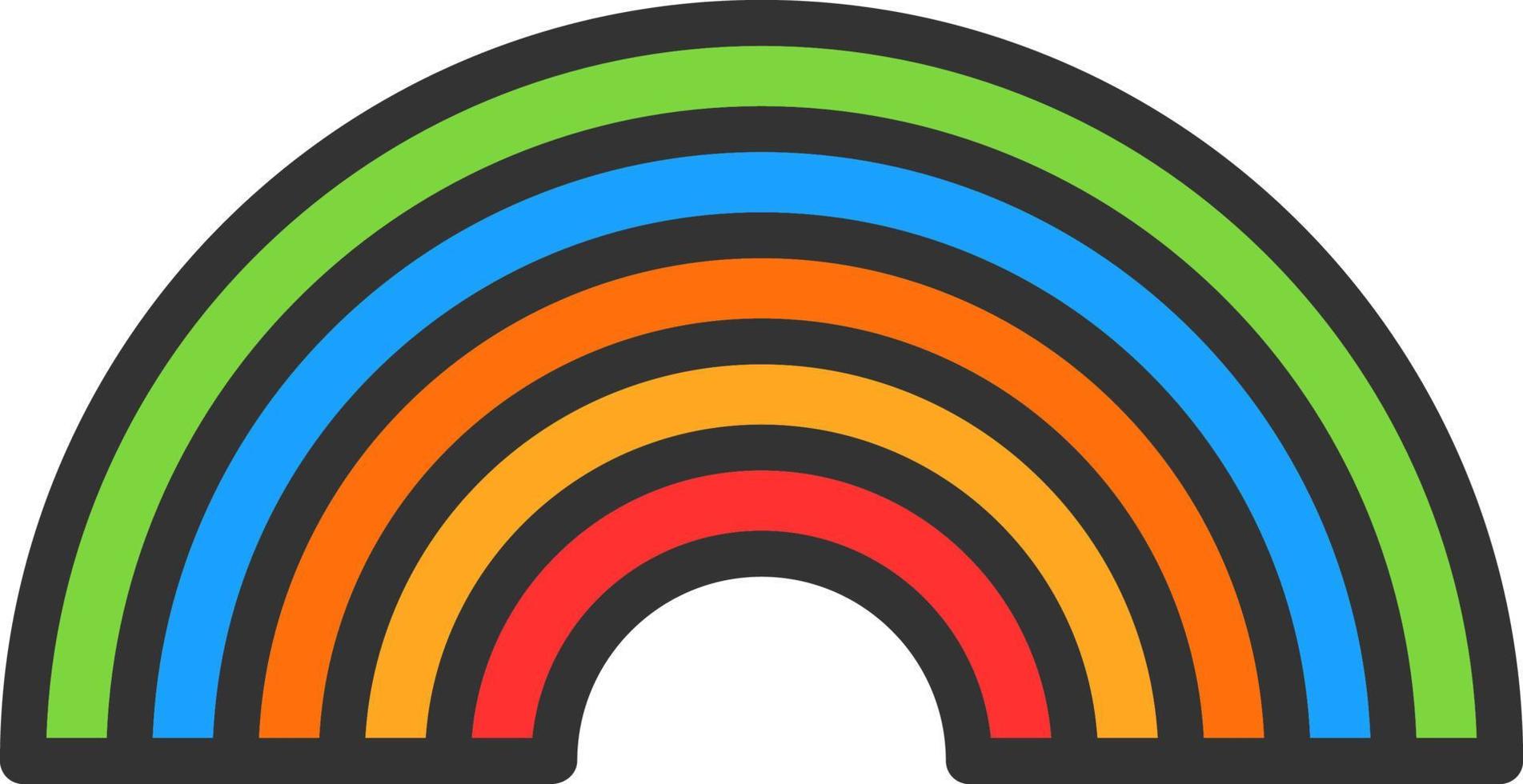 Rainbow Vector Icon Design