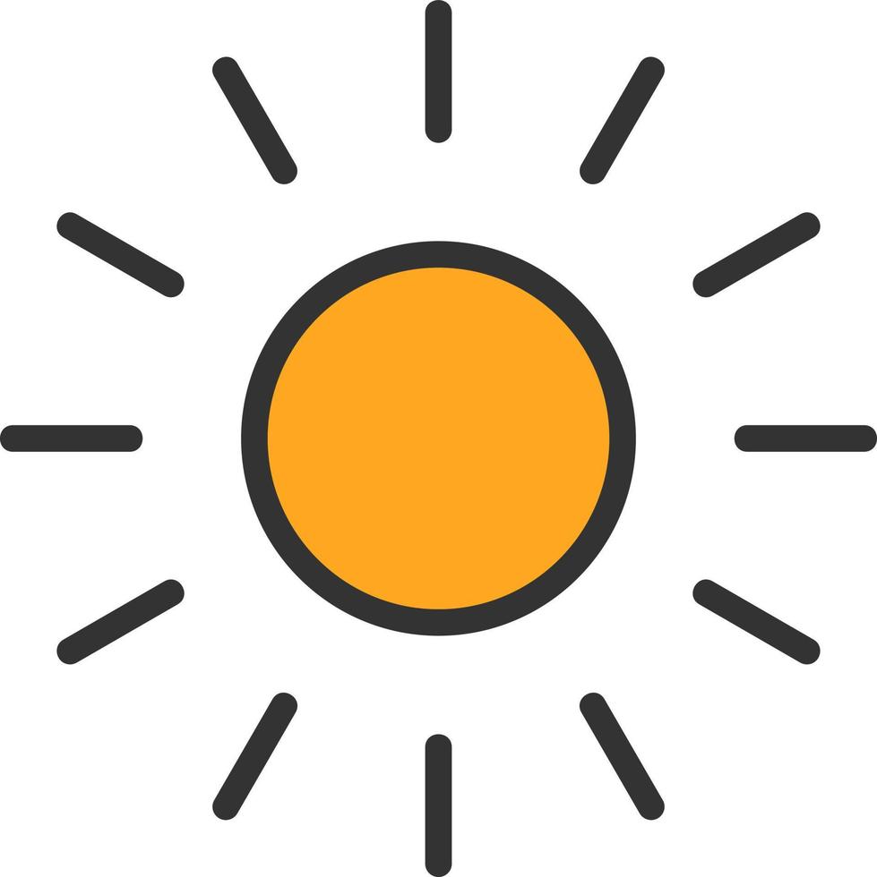 Sunlight Vector Icon Design