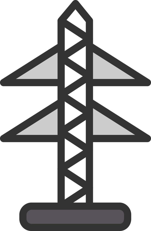 diseño de icono de vector de torre eléctrica