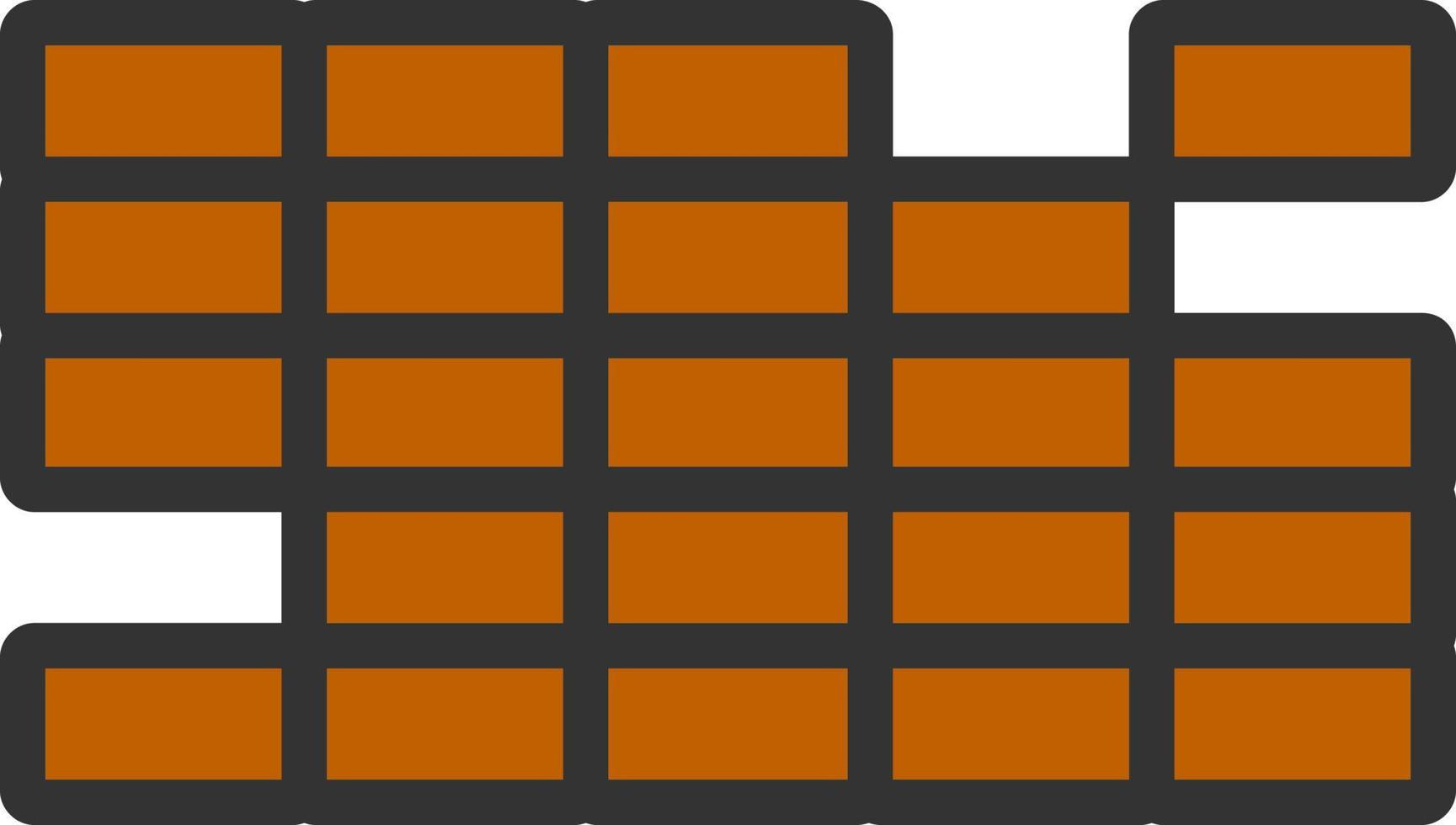 Brick Wall Vector Icon Design