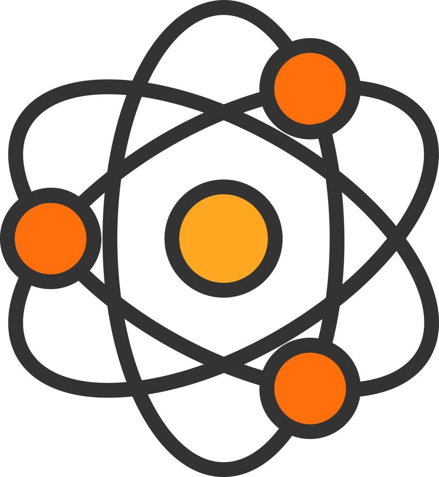 Atoms Vector Icon Design