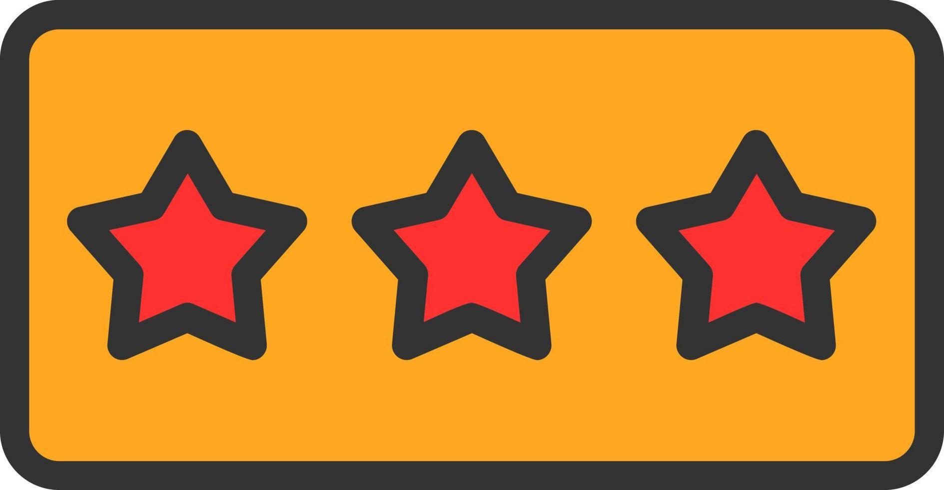 Star Rating Vector Icon Design