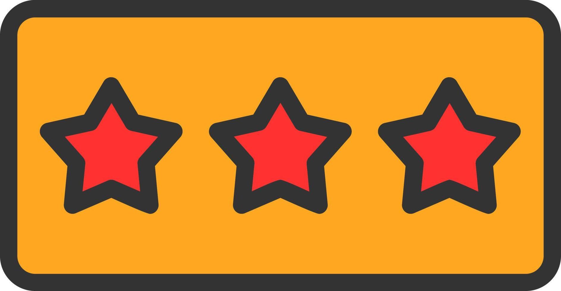 Star Rating Vector Icon Design