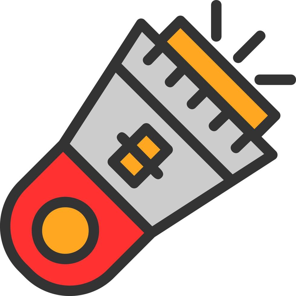 Flashlight Vector Icon Design