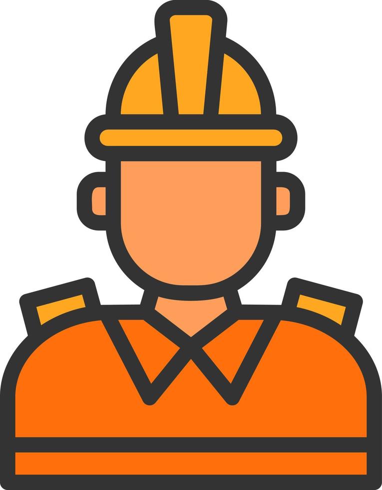 Firefighter Vector Icon Design