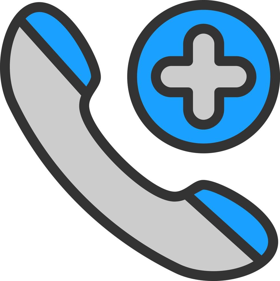 Emergency Cal Vector Icon Design