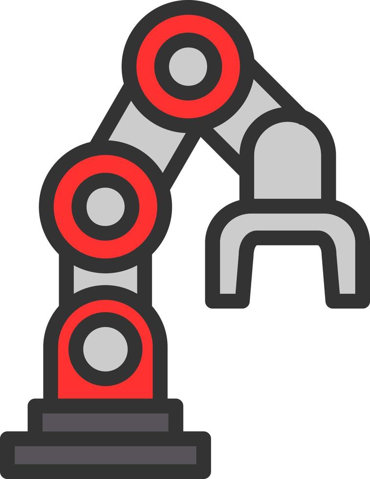 diseño de icono de vector de brazo de robot