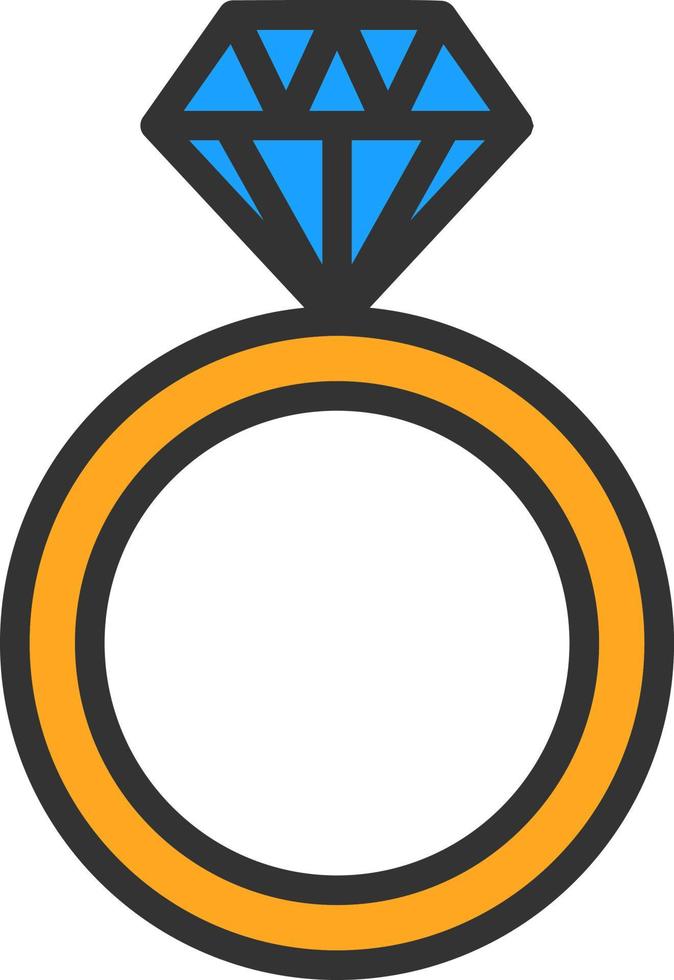Diamond Ring Vector Icon Design