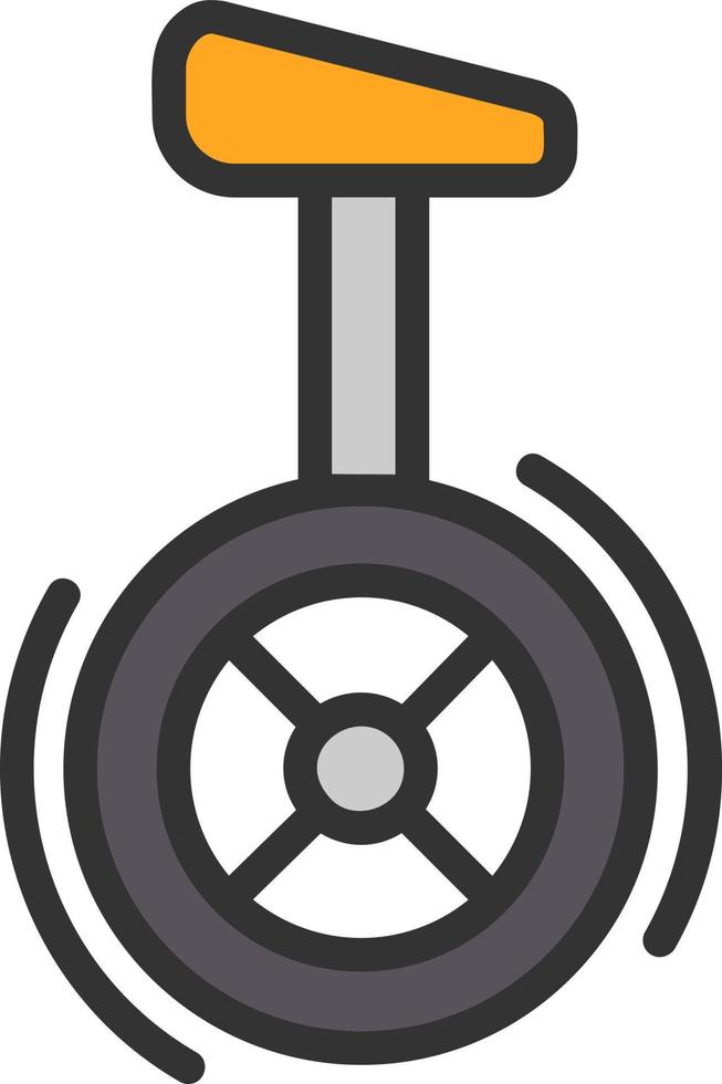 Unicycle Vector Icon Design