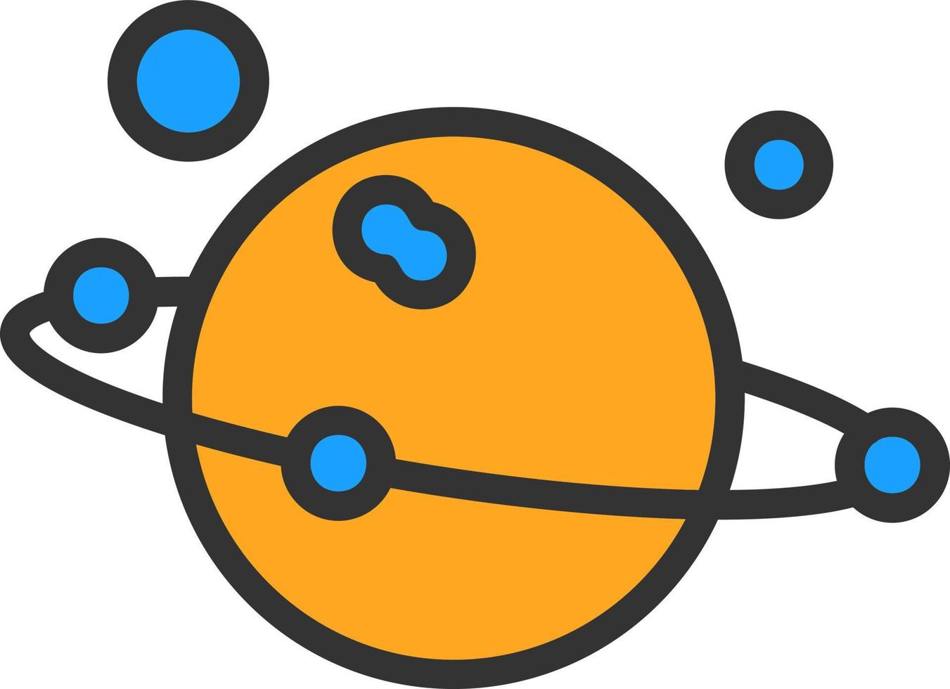 Solar System Vector Icon Design
