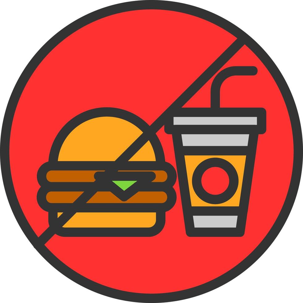 No Food Vector Icon Design