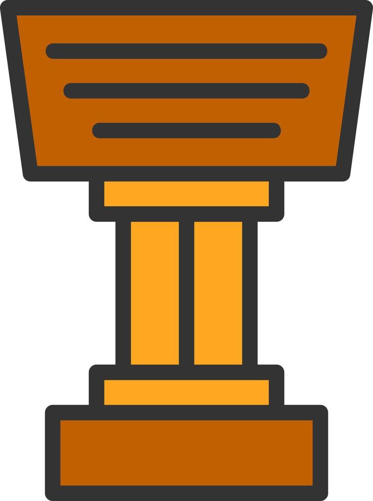 Stand Vector Icon Design