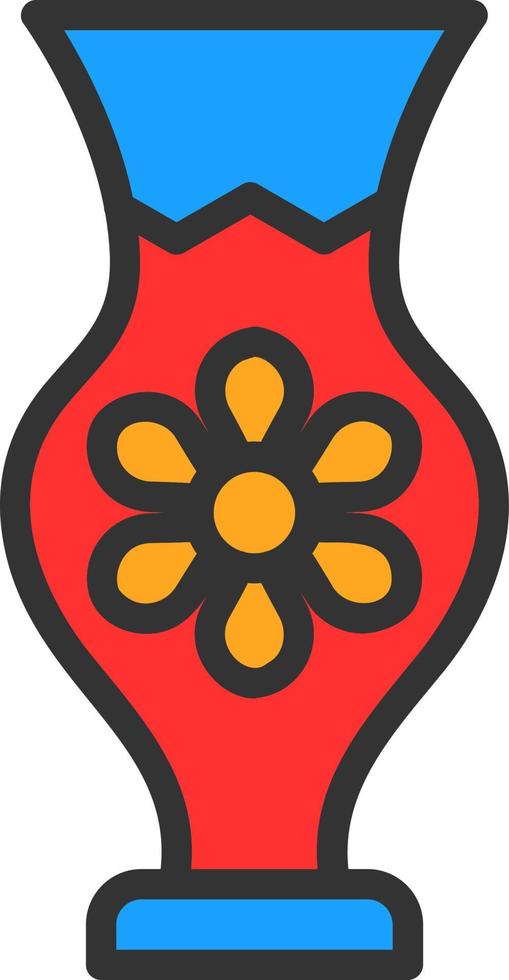 Vase Vector Icon Design