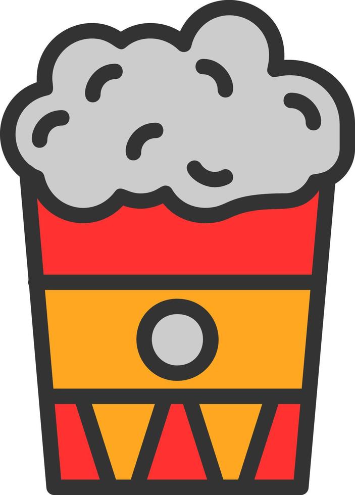 diseño de icono de vector de palomitas de maíz