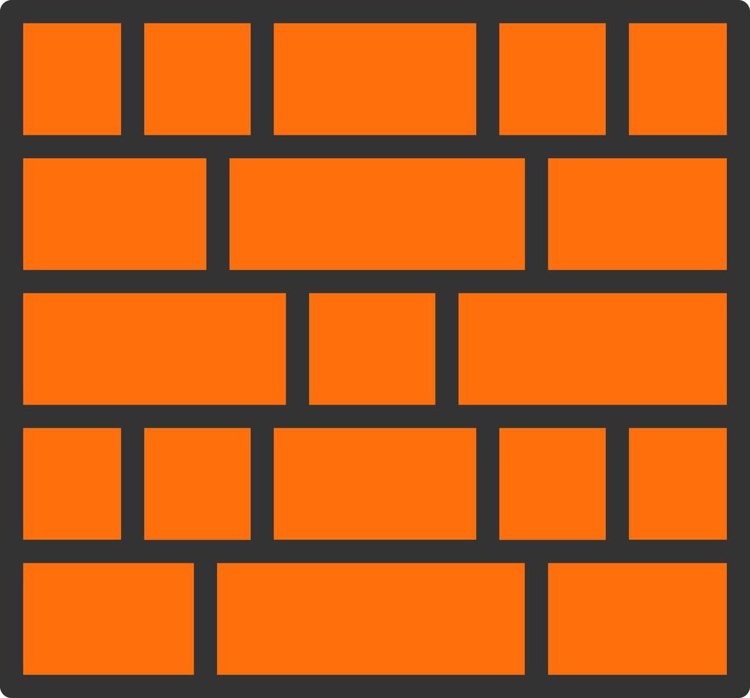 Brick Wall Vector Icon Design