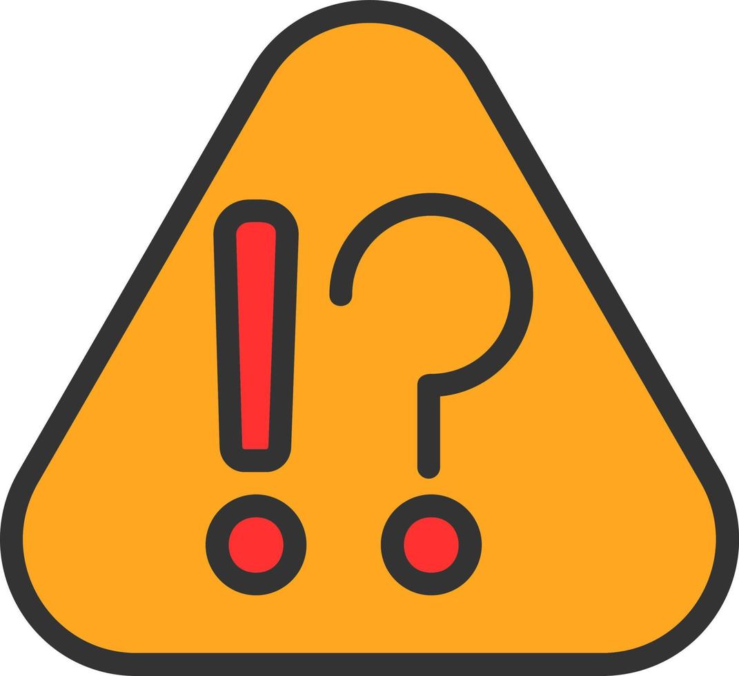 Exclamation Mark Vector Icon Design