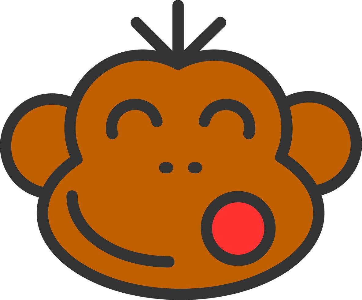 Monkey Vector Icon Design