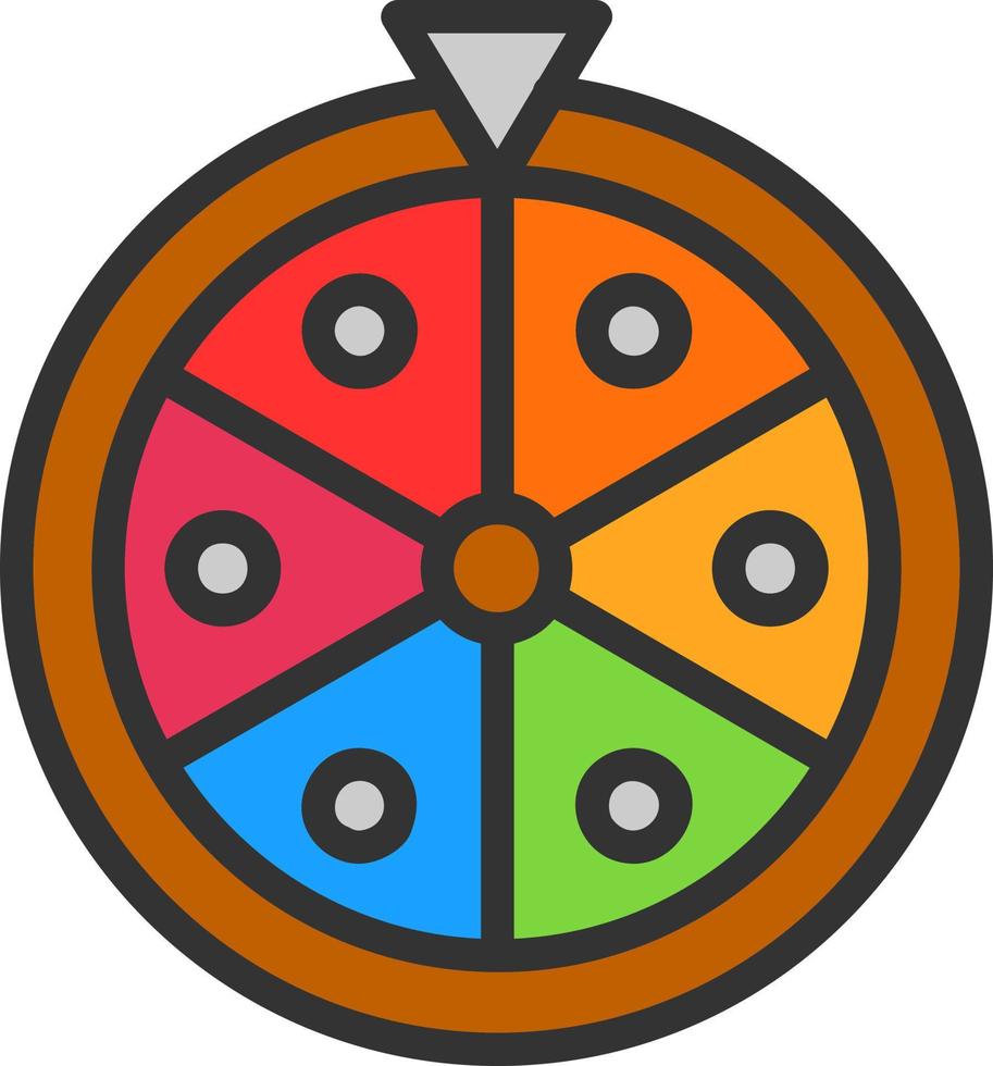 Wheel Of Fortune Vector Icon Design