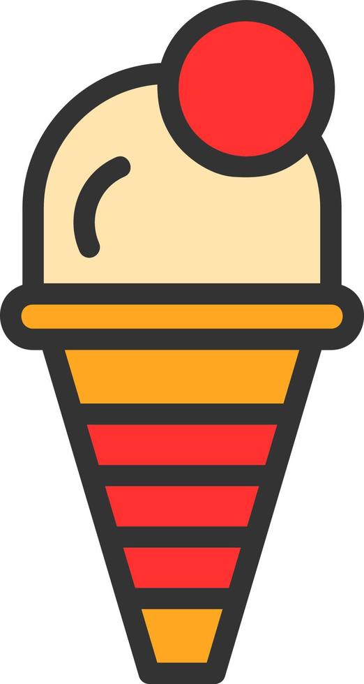 Ice Cream Vector Icon Design