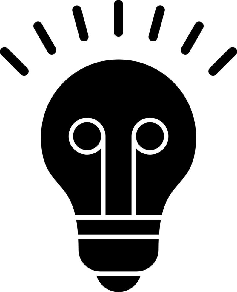 Light Bulb Vector Icon Design