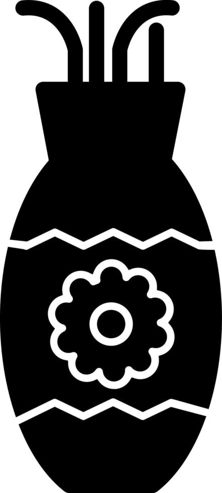 diseño de icono de vector de florero