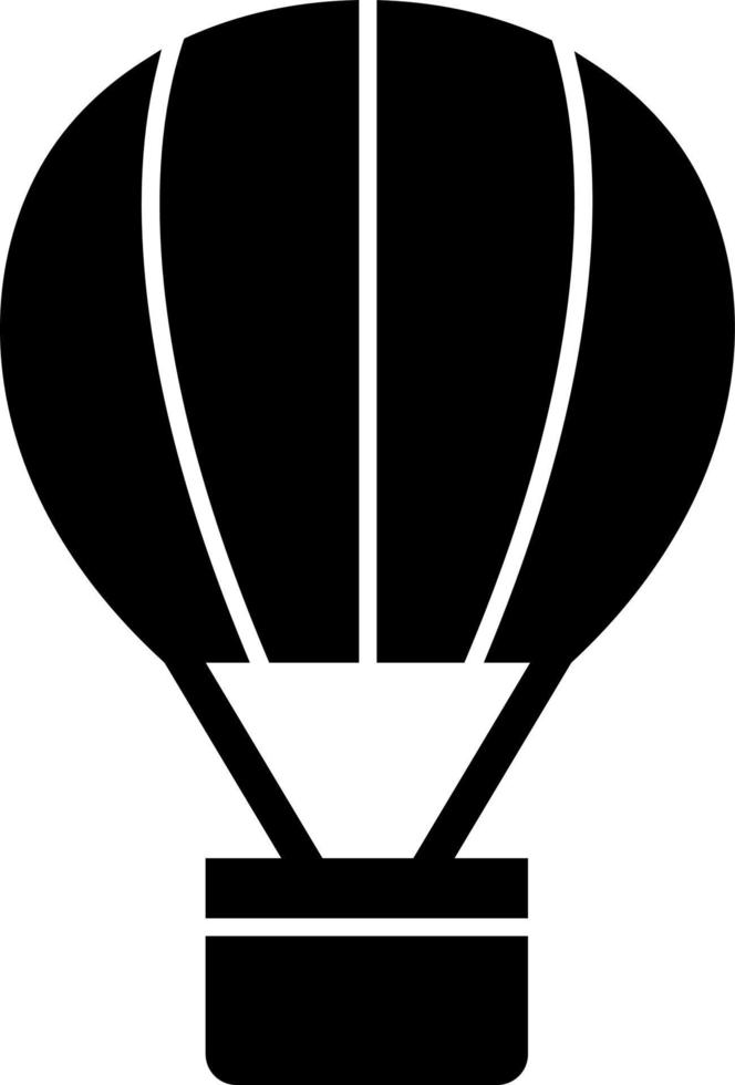 Hot Air Balloon Vector Icon Design