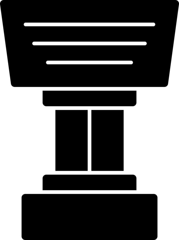 Stand Vector Icon Design