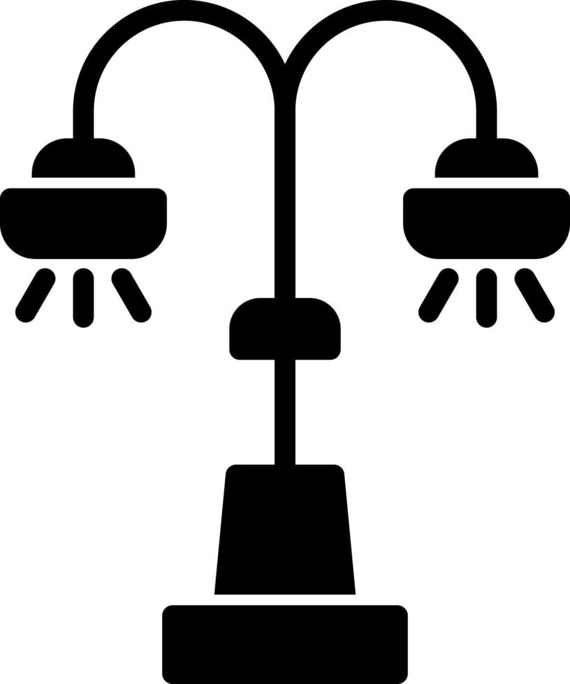 Street Lamp Vector Icon Design