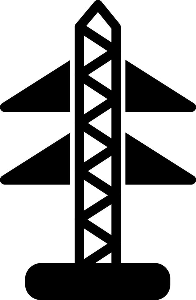 Electric Tower Vector Icon Design
