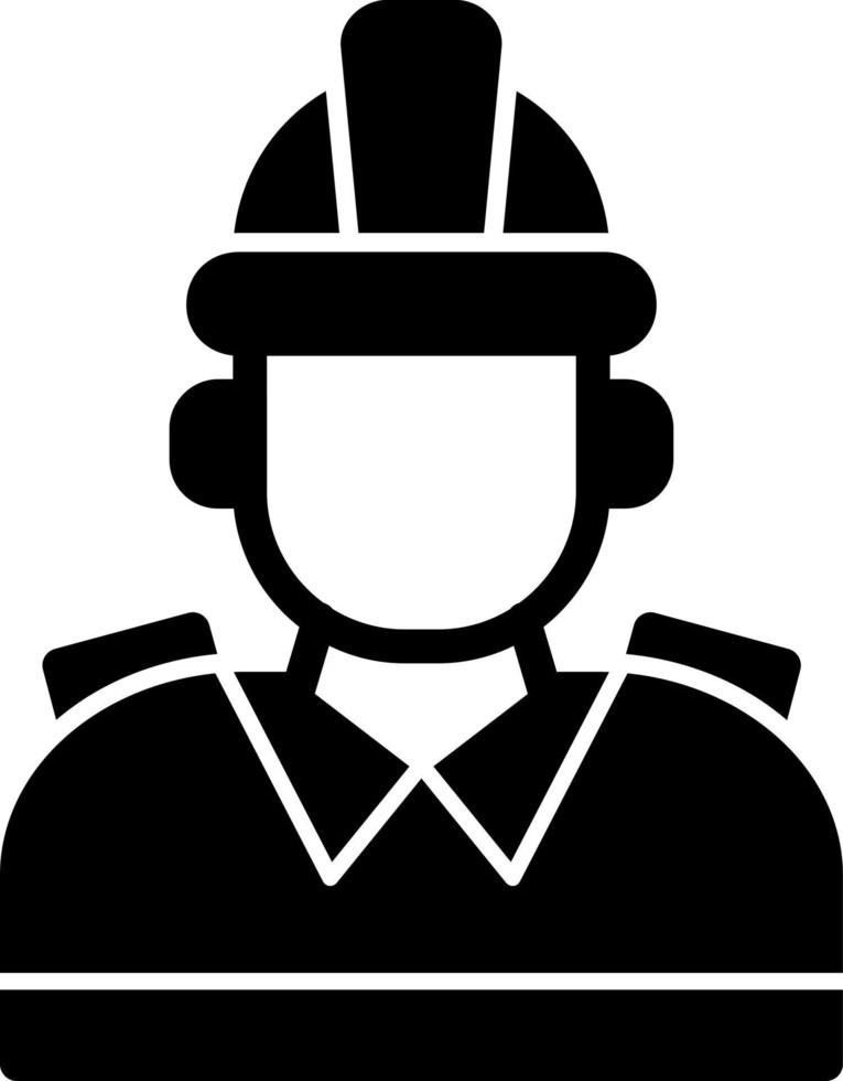 Firefighter Vector Icon Design