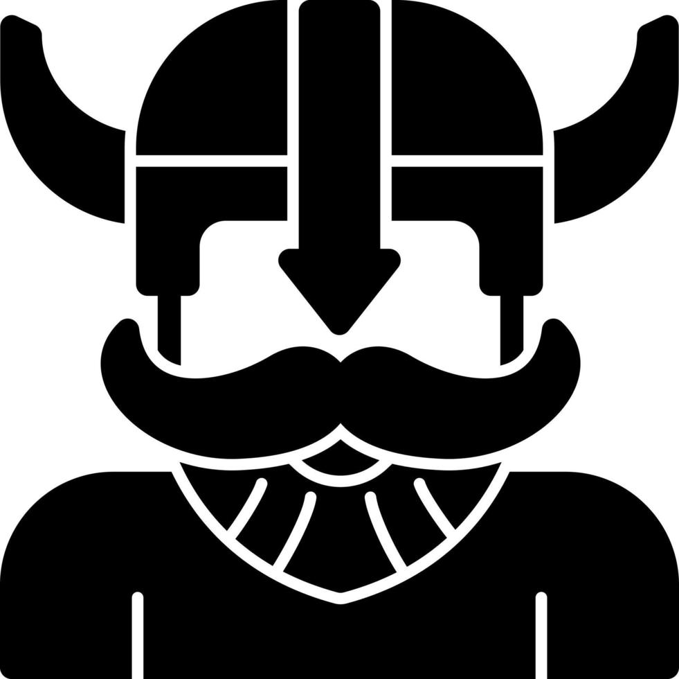 diseño de icono de vector vikingo