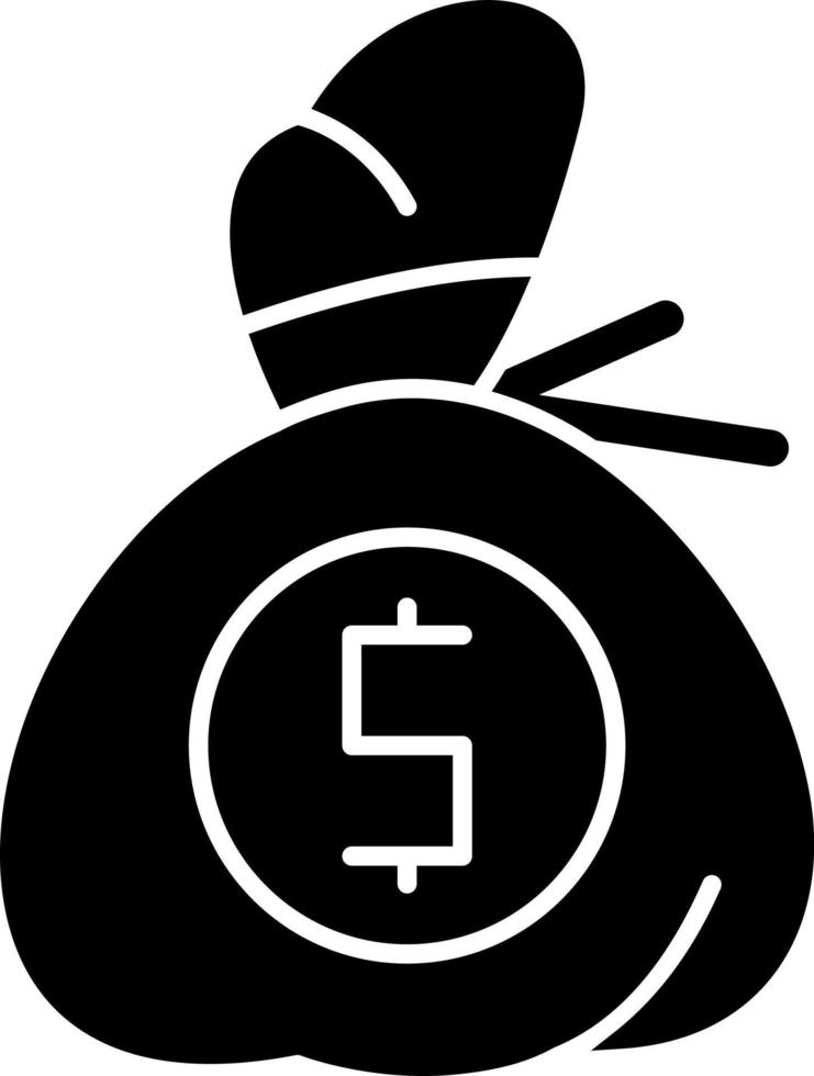 Money Bag Vector Icon Design