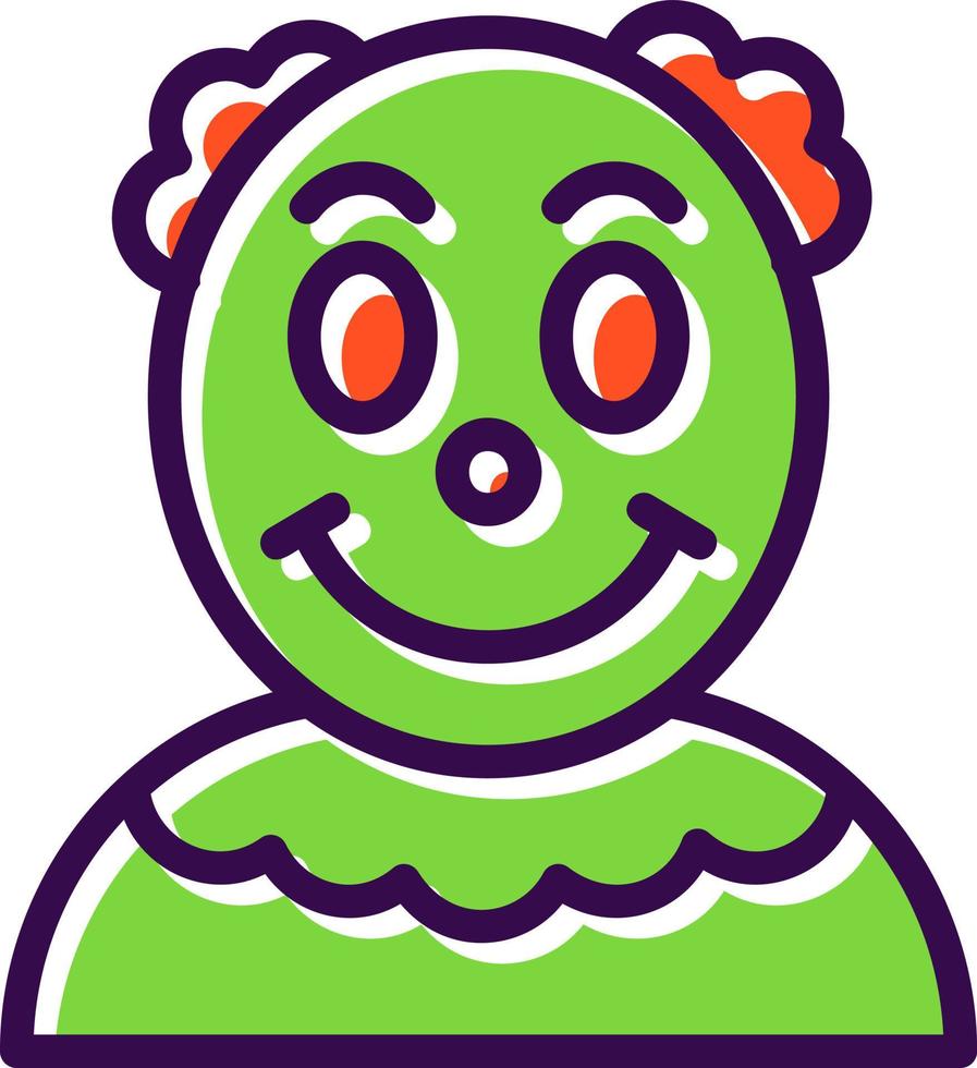 diseño de icono de vector de payaso