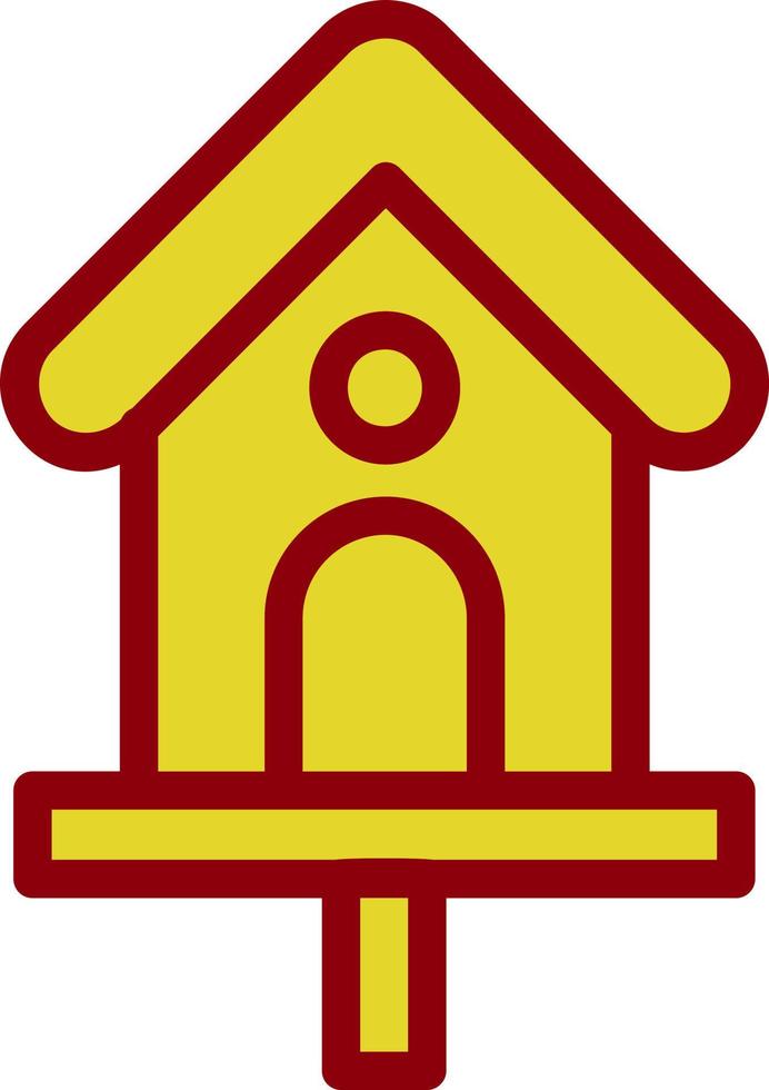 Bird House Vector Icon Design