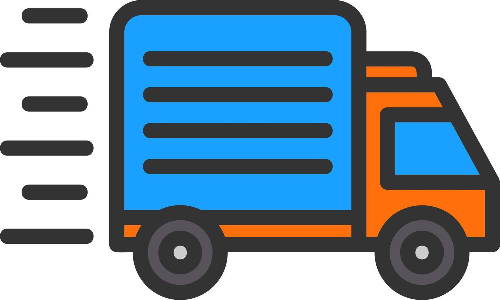 Delivery Truck Vector Icon Design