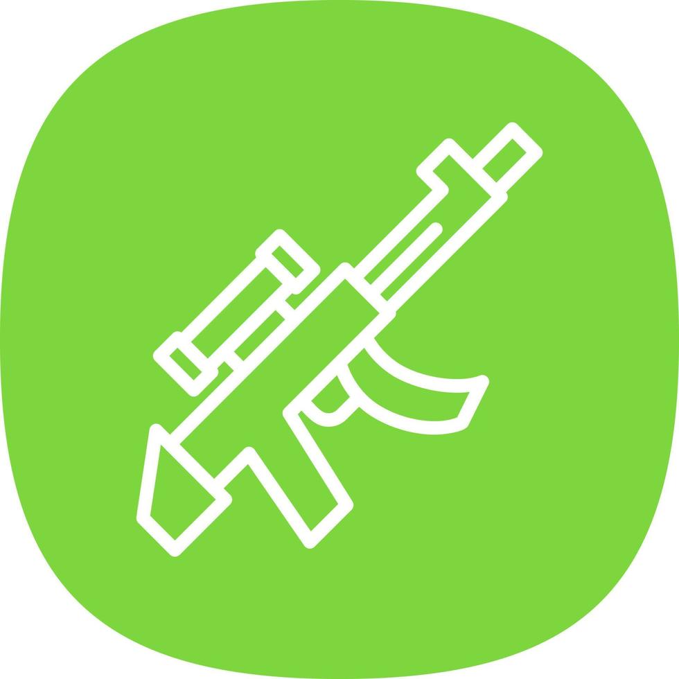 diseño de icono de vector de rifle