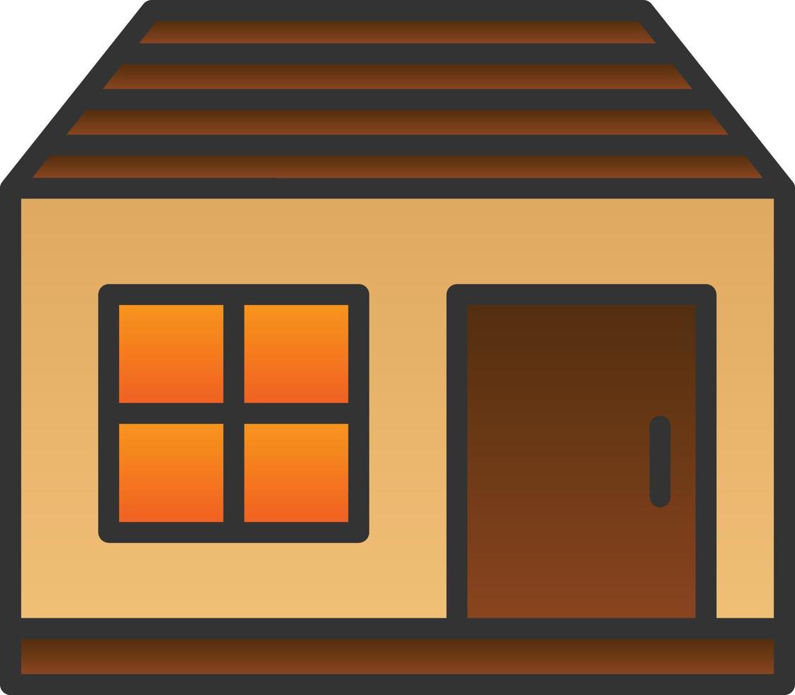 Shed Vector Icon Design