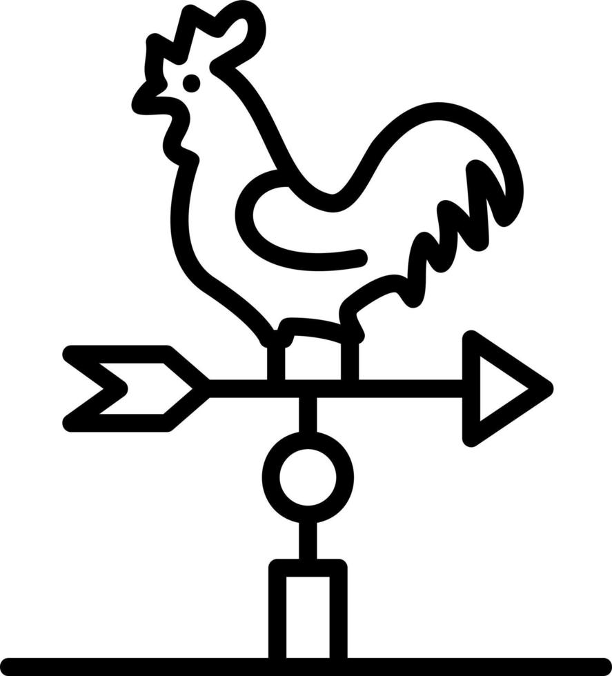 Weather Vane Vector Icon Design
