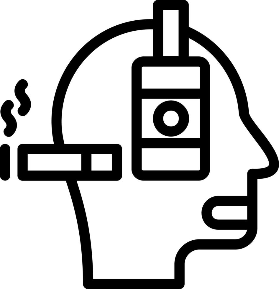 Alcoholism Vector Icon Design
