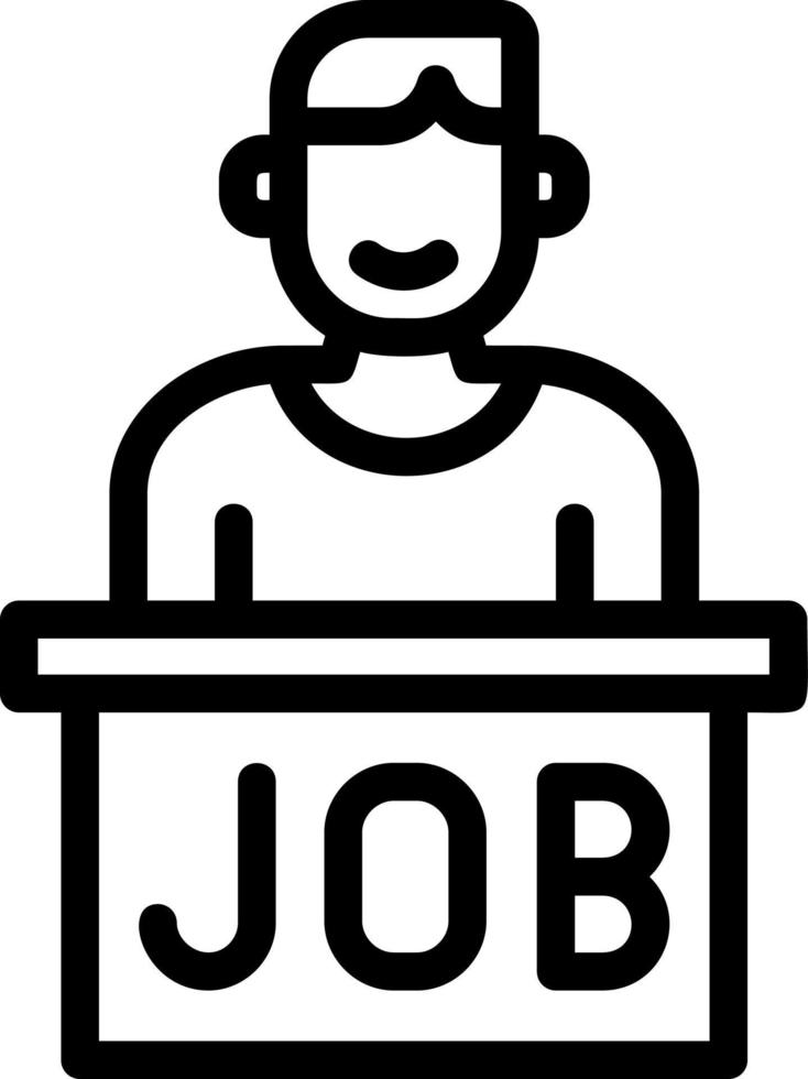 Job Vector Icon Design