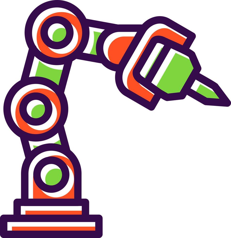 Robotic Arm Vector Icon Design