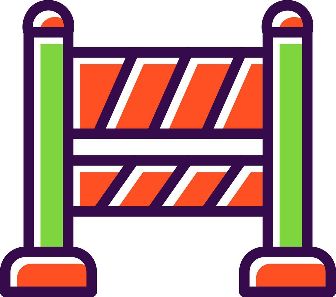 Road Block Vector Icon Design