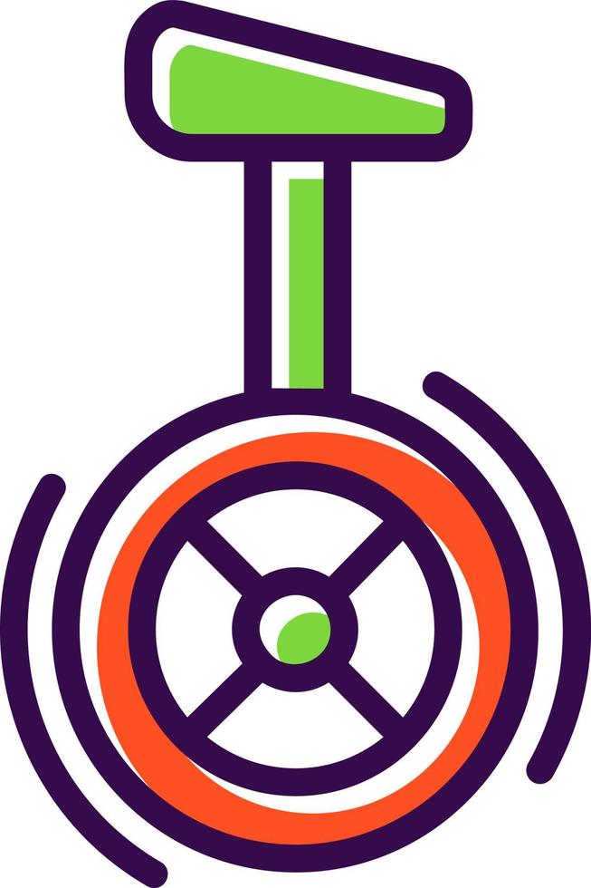 Unicycle Vector Icon Design