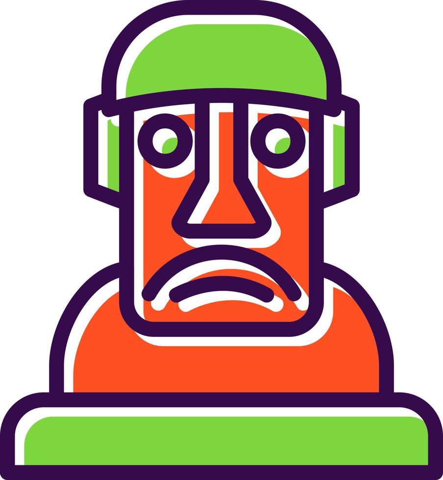 Moai Vector Icon Design